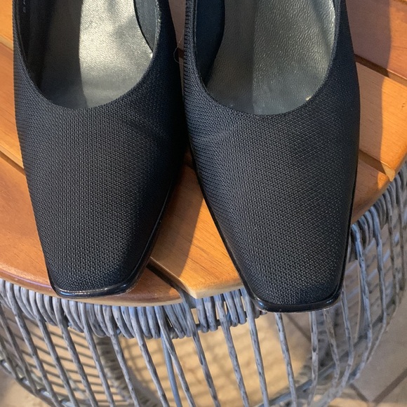 Stuart Weitzman Square Toed Black Classic Pumps - Picture 7 of 10